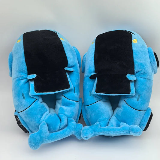 Pantoufles en peluche en forme de voiture pour hommes