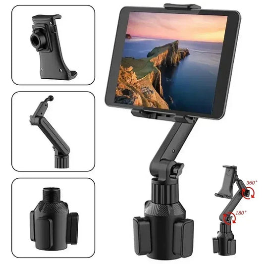 Adjustable Cup Holder Phone & Tablet Mount