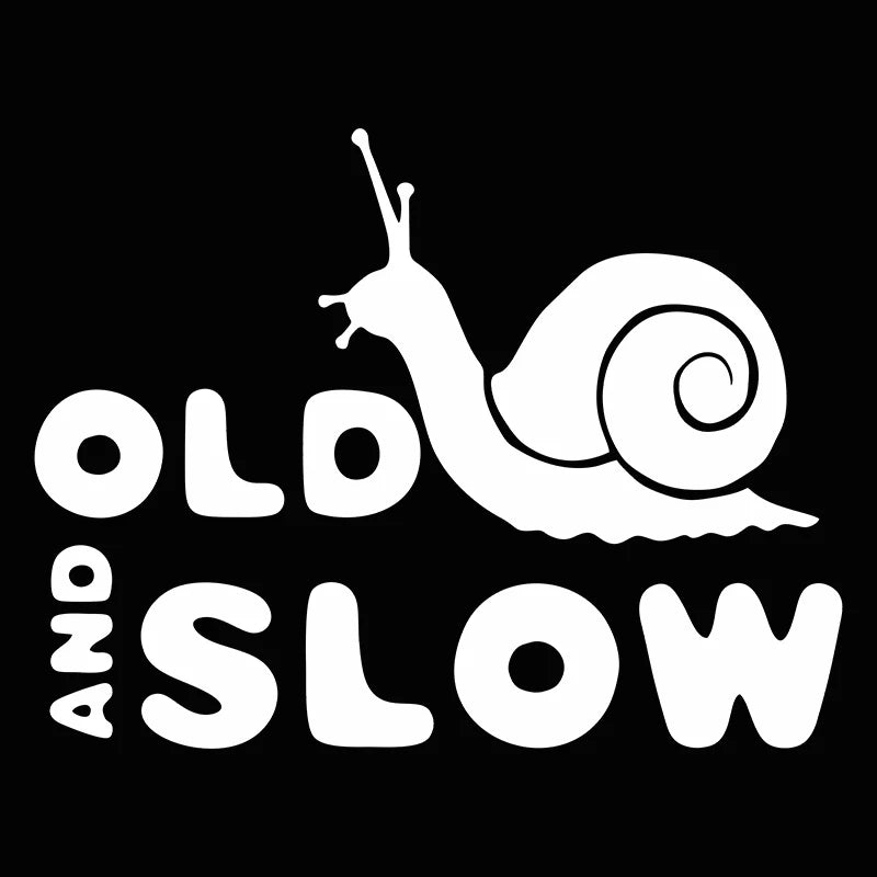 Old and Slow Car Sticker