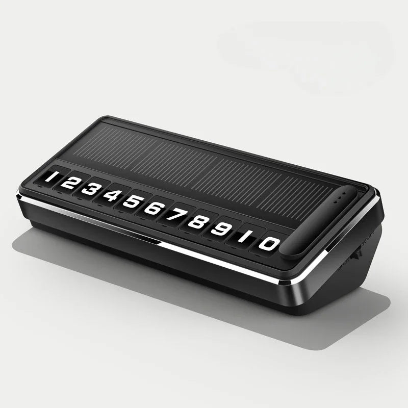 Solar LED Car Temporary Parking Number Plate