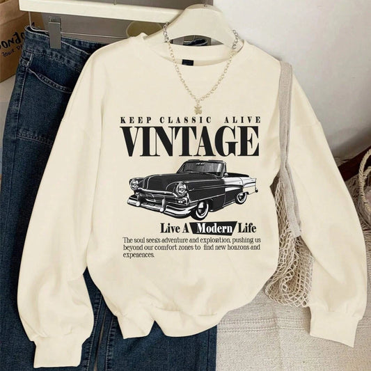 Sudadera vintage de coche