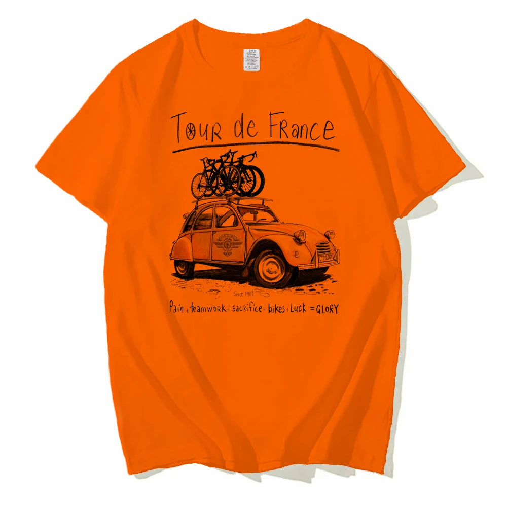 Tour de France Retro Car T-Shirt
