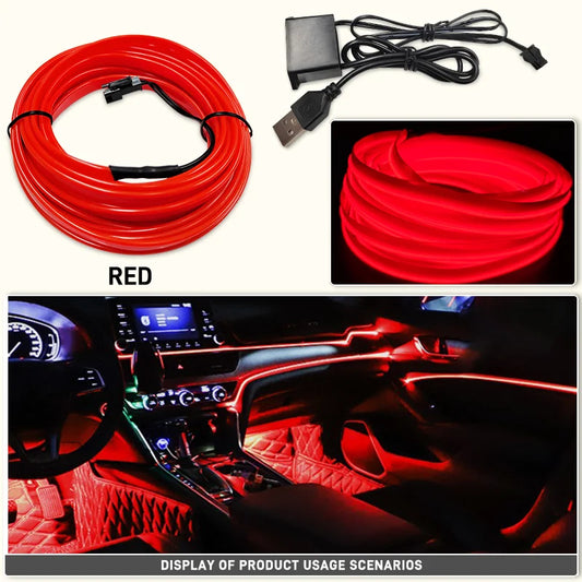 Flexible Car Interior Neon Light