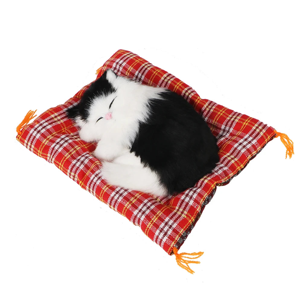 Realistic Sleeping Cat Plush