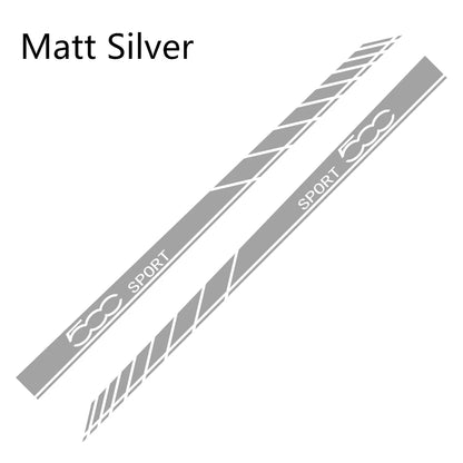 2Pcs Car Side Stripes Decal for 500 