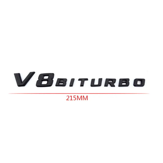 V8 Biturbo Emblem Badge Decal