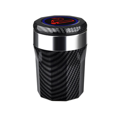 Cinzeiro de carro com luzes LED e tampa 