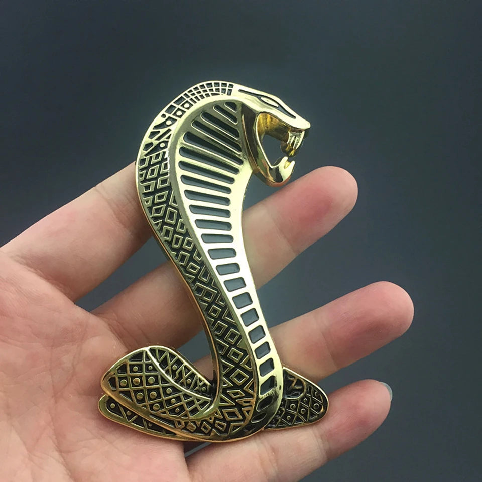 3D-Metall-Kobra-Schlangen-Emblem