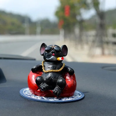 Car Bulldog Dashboard Decor