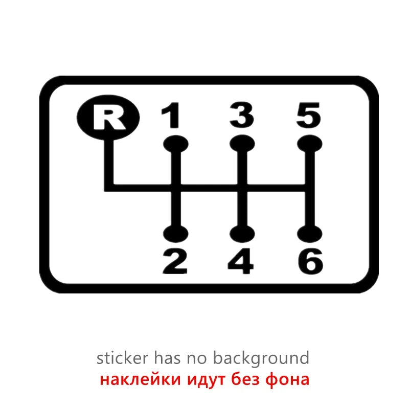 Autoaufkleber Schaltgetriebe