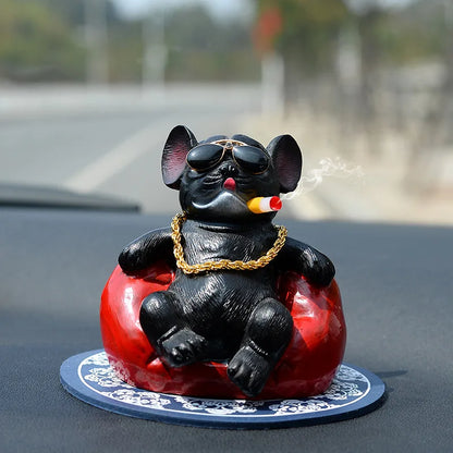 Car Bulldog Dashboard Decor