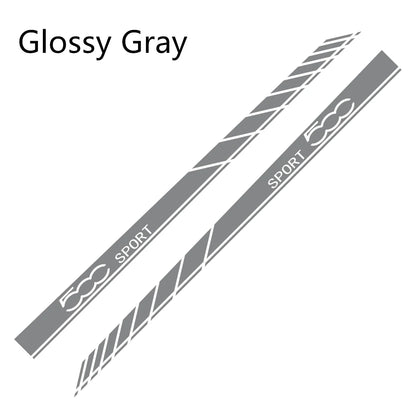 2Pcs Car Side Stripes Decal for 500 