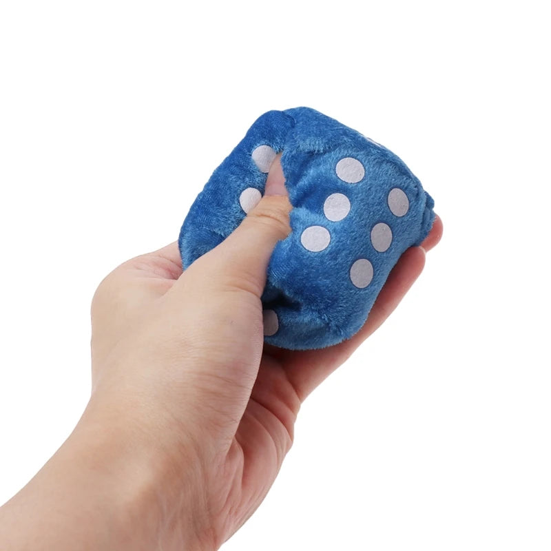 1 Pair Fuzzy Dice Dots Car Decor 