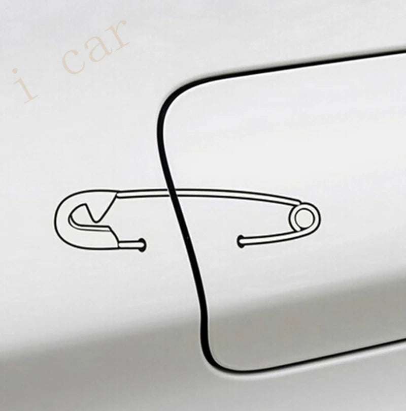 Gas Funny Pin Vinyl Sticker Tank