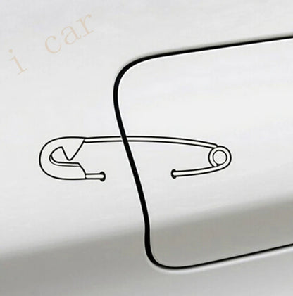 Gas Funny Pin Vinyl Sticker Tank