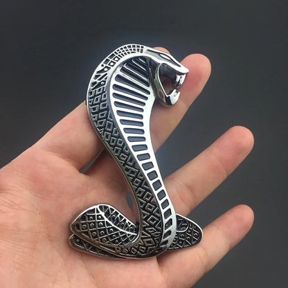 3D-Metall-Kobra-Schlangen-Emblem