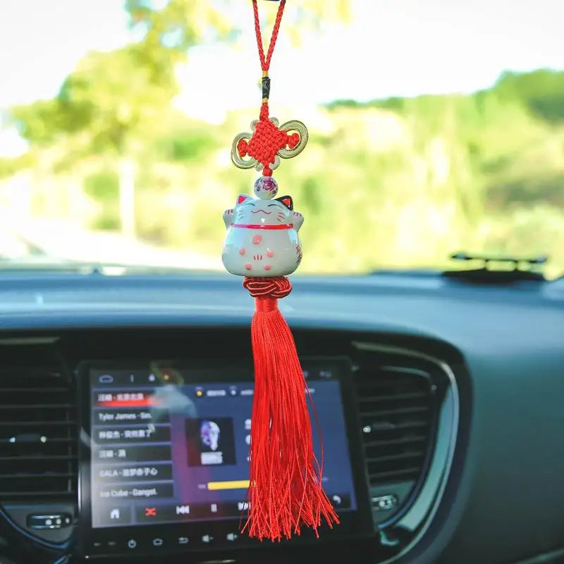Cat Pendant Car Ornament 