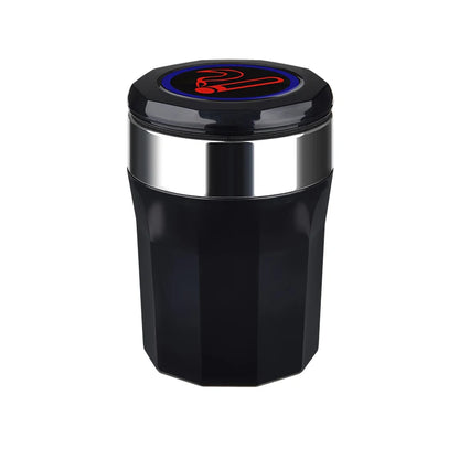 Cinzeiro de carro com luzes LED e tampa 