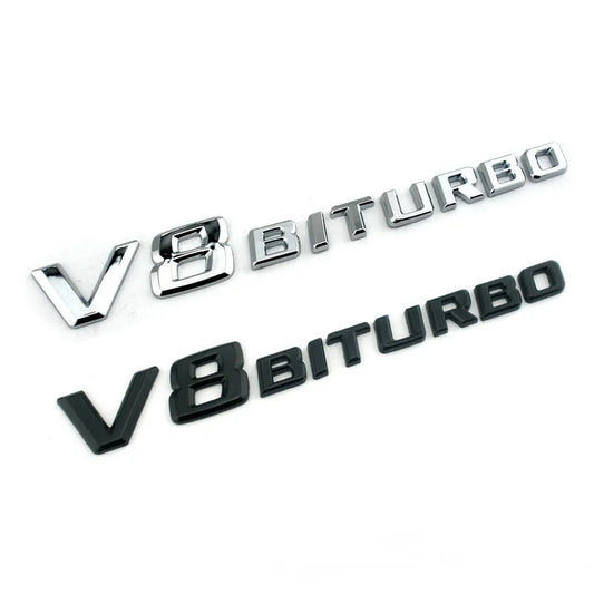 V8 Biturbo Emblem Badge Decal