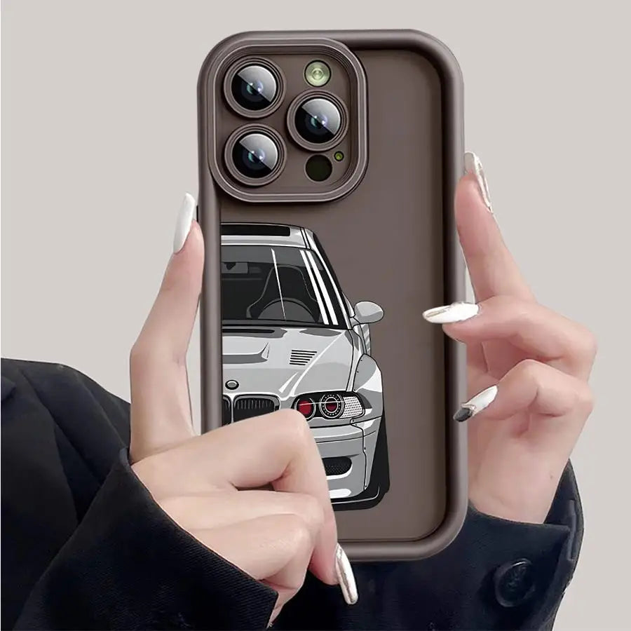 Custodia per iPhone in silicone per auto sportive