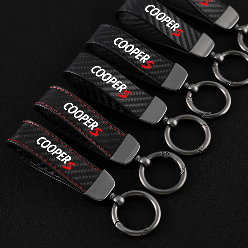 Cooper S Carbon Fiber Keychain 