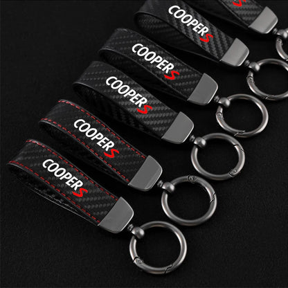 Cooper S Carbon Fiber Keychain 