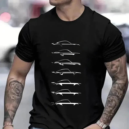 Camiseta masculina de automobilismo