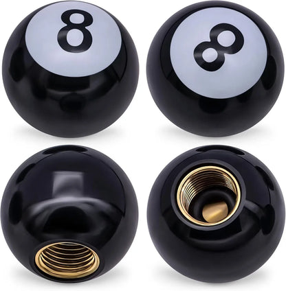 8 Ball Style Tire Valve Caps 
