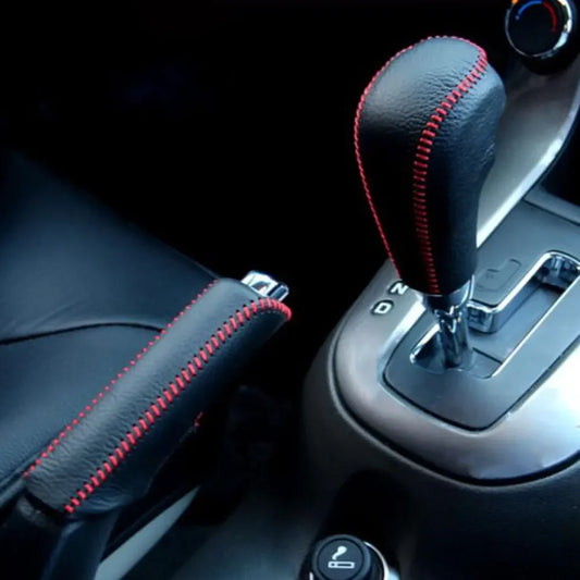 Leather Handbrake & Gear Shift Cover