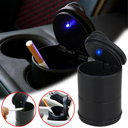 Car LED Ashtray Garbage 