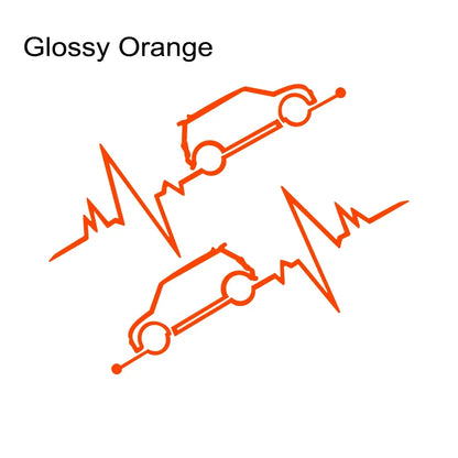 Car Window Heartbeat Sticker