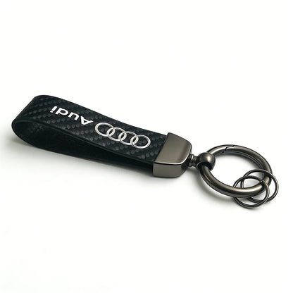 A. Car Carbon Fiber Keychain