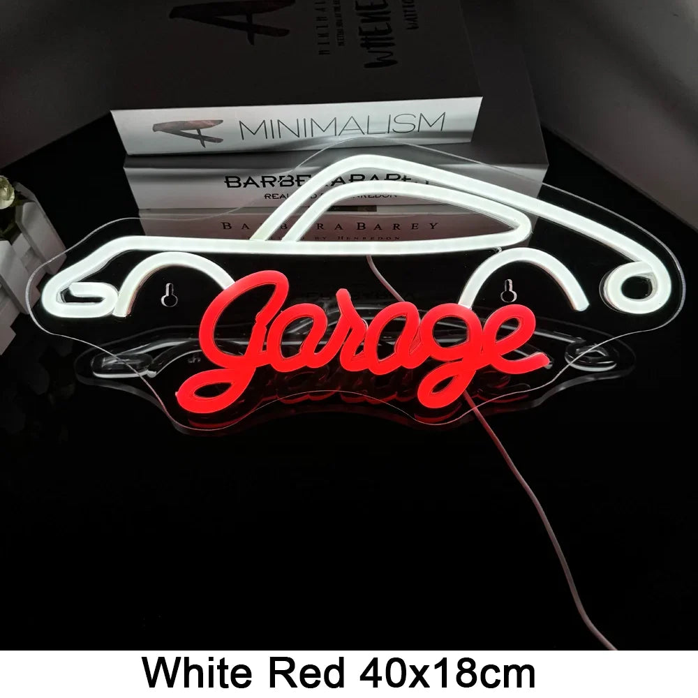 Garage Neon Sign LED Light 