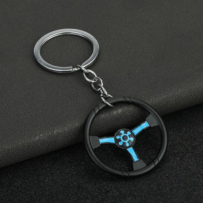 Car Steering Wheel Keychain 