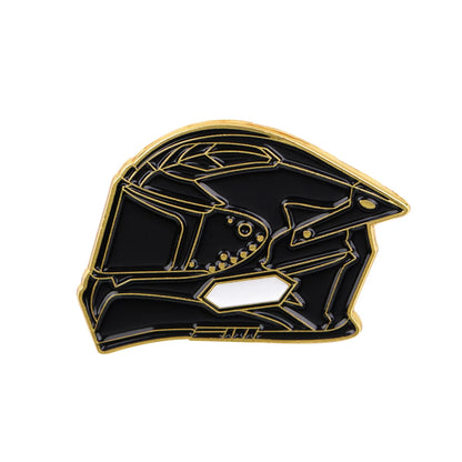 Motorradhelm Emaille Pins