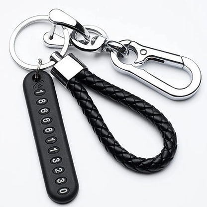 Porte-curse tressée en cuir