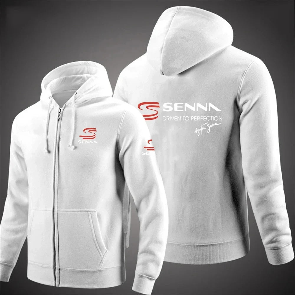 Ayrton Senna Zip Hoodie 