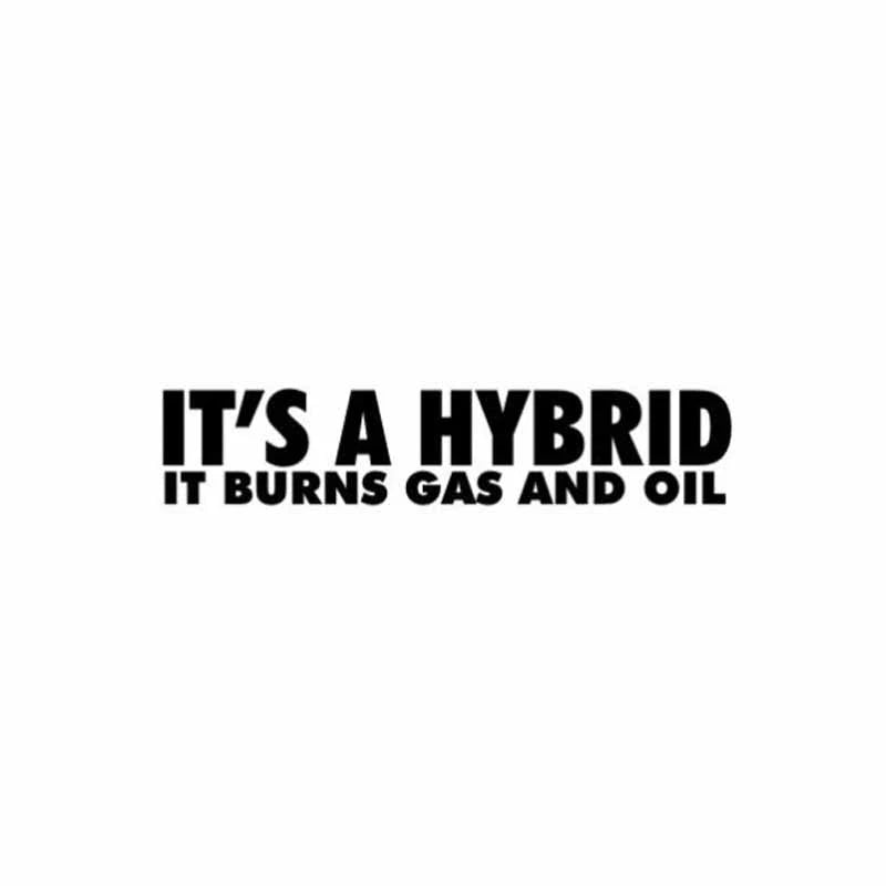 "IT'S A HYBRID" Fun Sticker