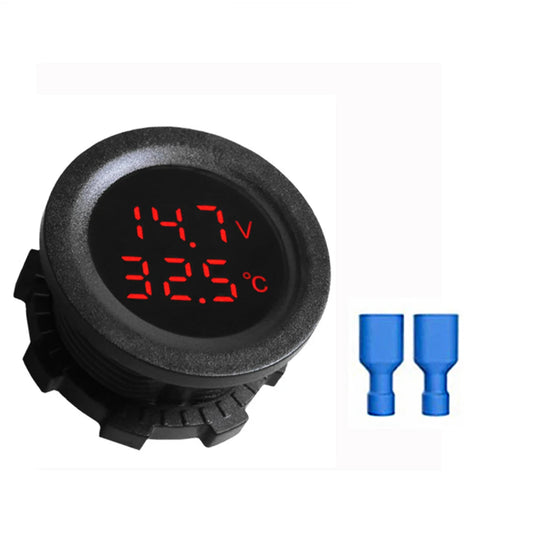 LED Voltmeter Thermometer