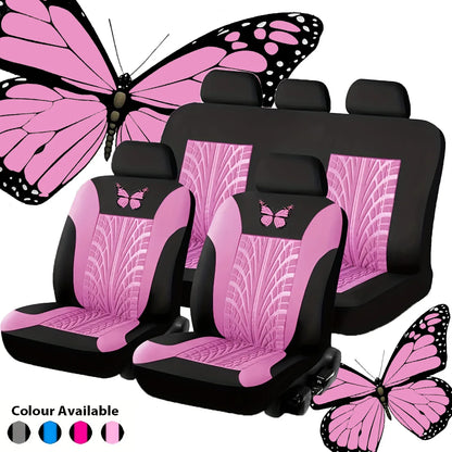 Butterfly Car Seat Cover Full Set 