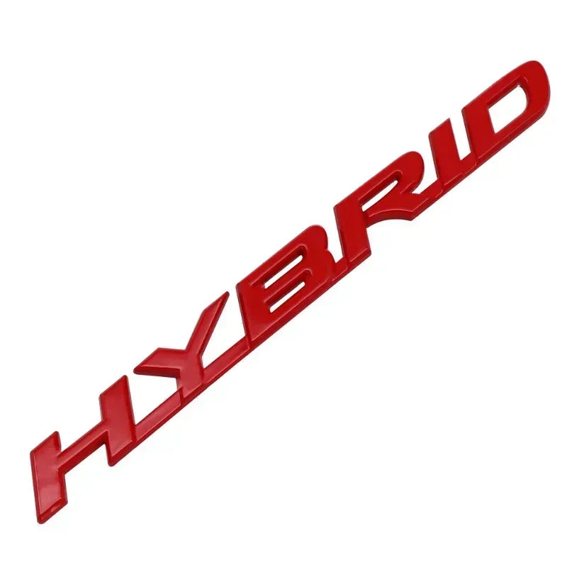 3D Metal HYBRID Logo Rear Trunk 