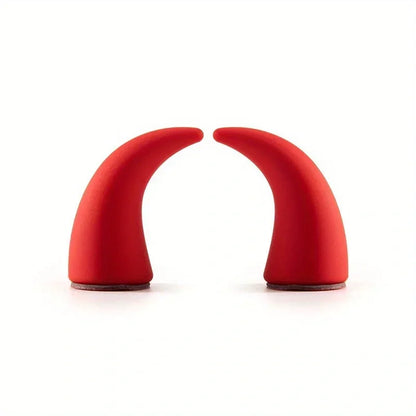 Cute Devil Car Decor 2Pcs Soft Silicone 
