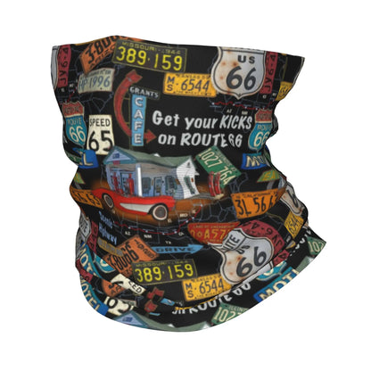 Cachecol com faixa para cabeça Route 66