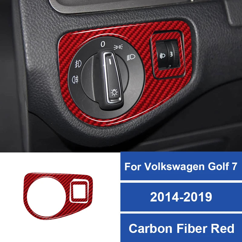 Decorazione pannello auto in fibra di carbonio VW