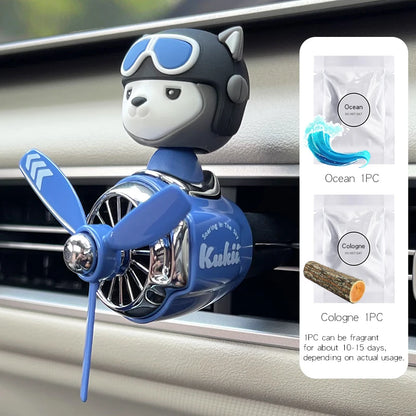 Pilot Bear Car Air Freshener