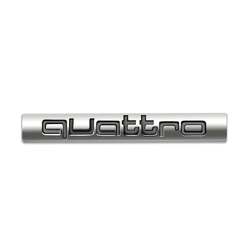 Emblema Quattro AI de estilo de carro em metal