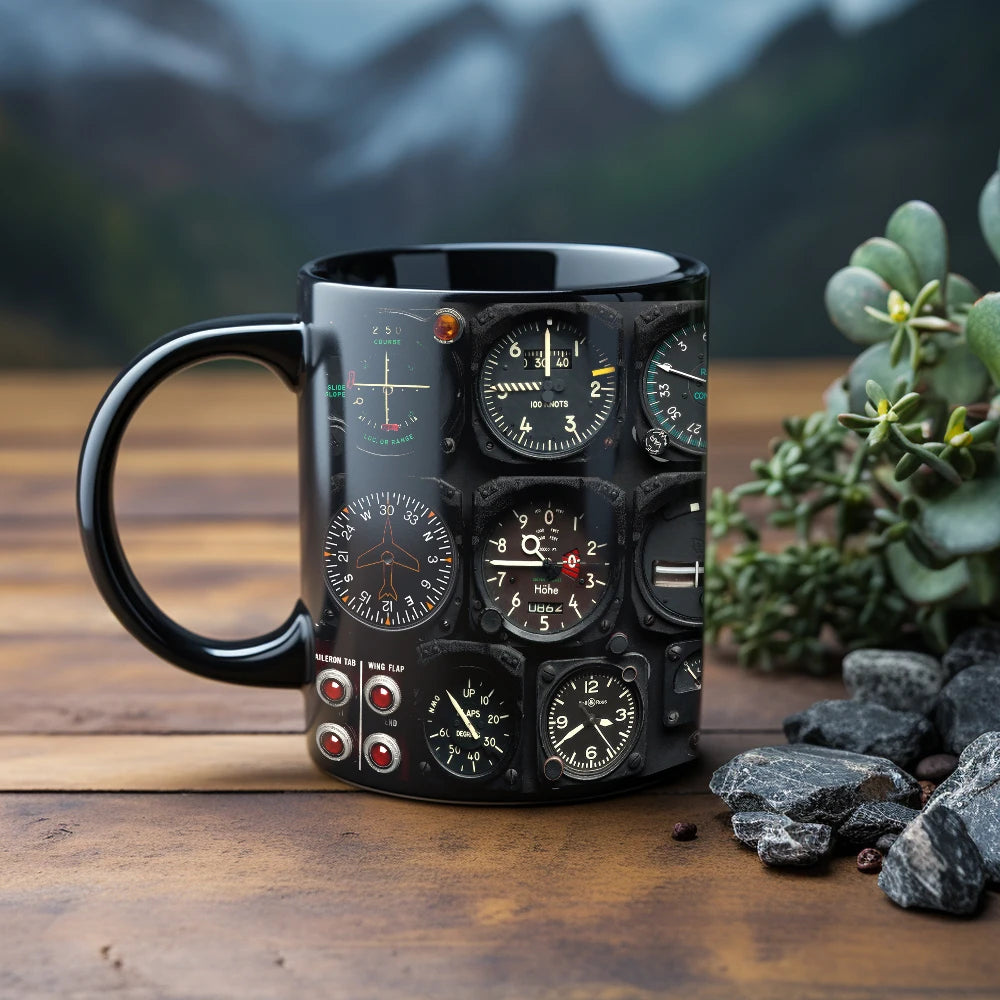 Cockpit Instrument Design Mug