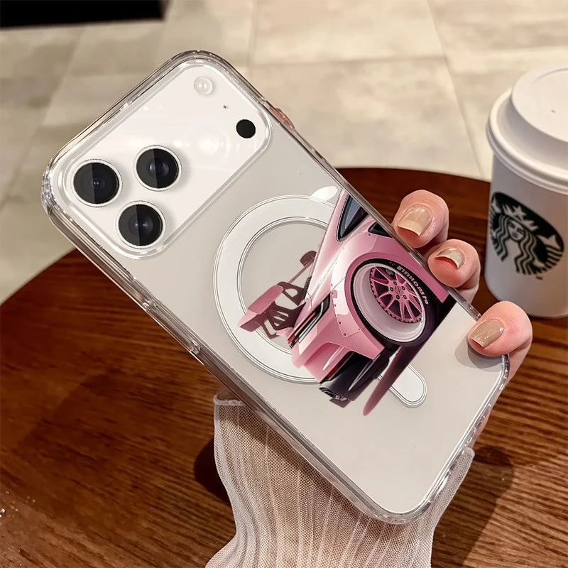 Custodia MagSafe per iPhone con tema Auto