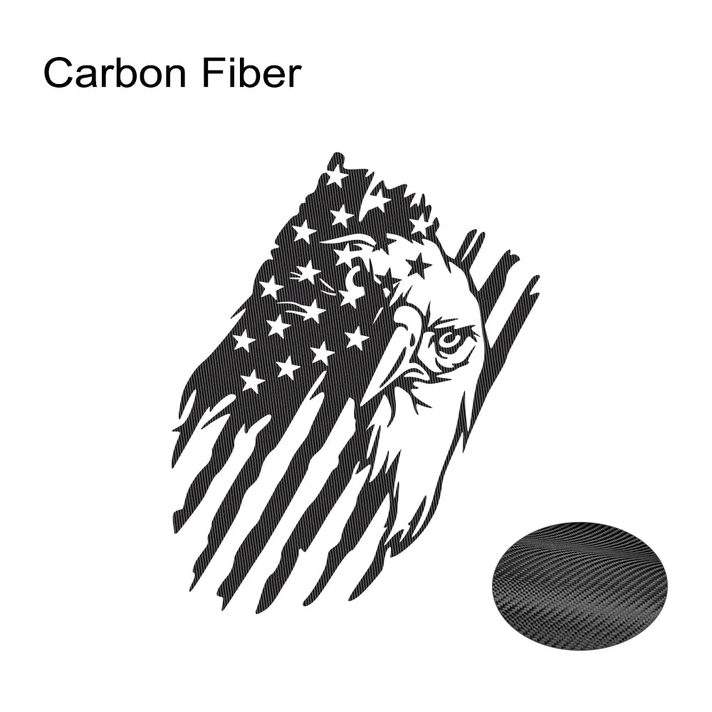 USA Flag Eagle Sticker for Car 
