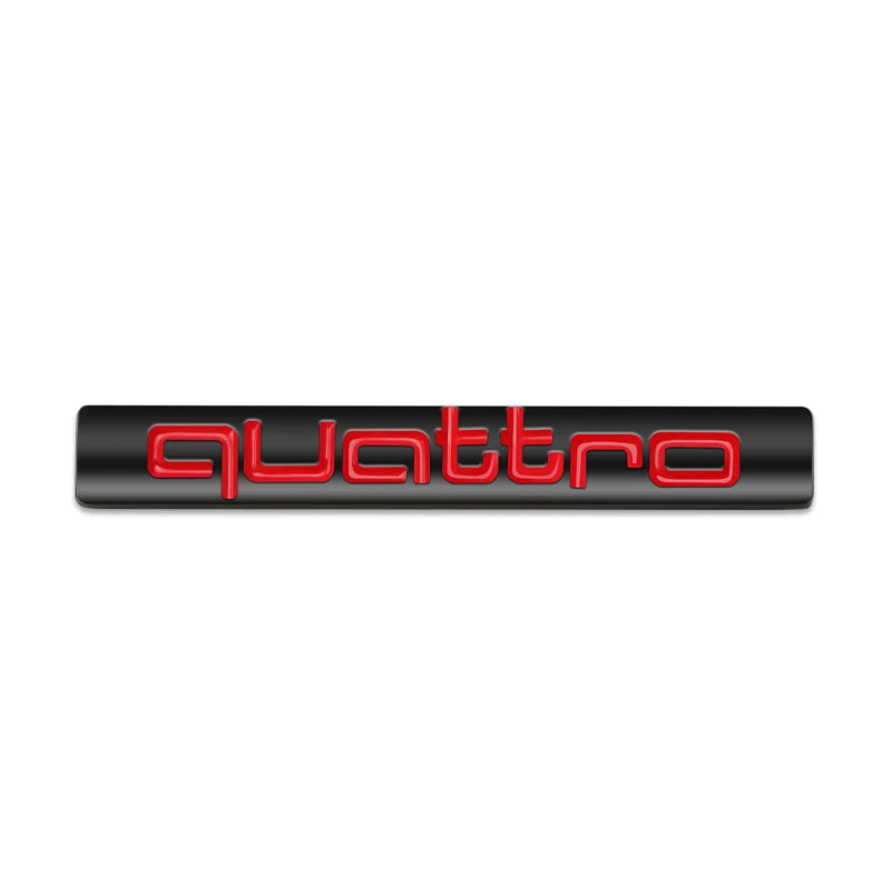 Emblema Quattro AI de estilo de carro em metal
